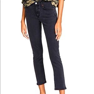 Agolde Toni Jeans in Montage / blackish color 25”